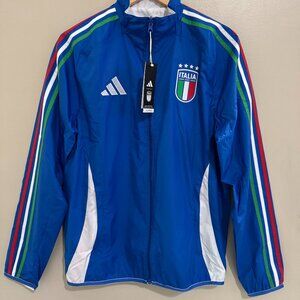 Adidas Italia Italy FIGC Anthem Jacket Reversible Soccer IX0418 Mens S NEW